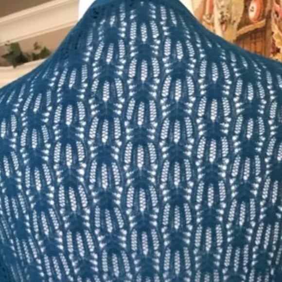 VICTORIA'S SECRET MODA INTERNATIONAL lacy cardigan sweater-M-100% cotton - Picture 2 of 4